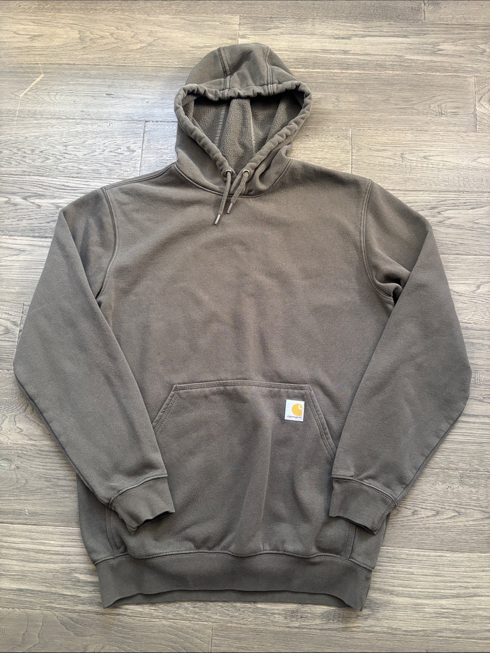 Carhartt | Olive Green Loose Fit Hoodie Sweatshirt Fleece Size Medium